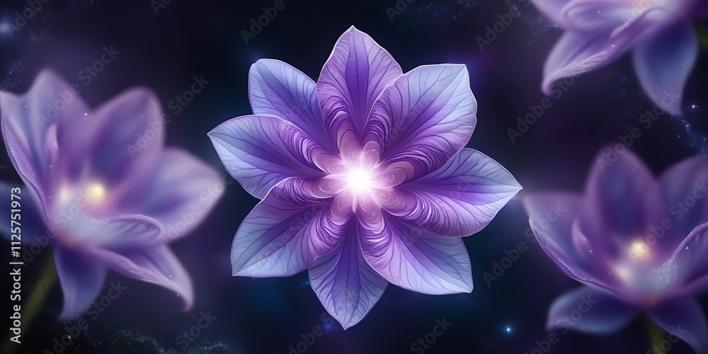 cosmic lavender flower, created by generative AI cosmic lavender flower, created by generative AI