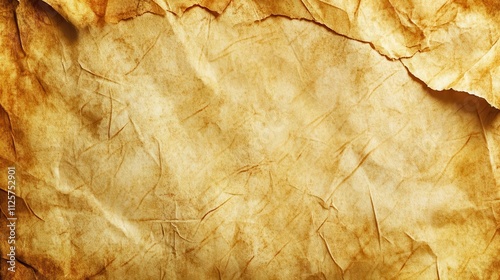 Obraz na płótnie A textured, aged parchment background with creases and a warm, brown hue. w salonie