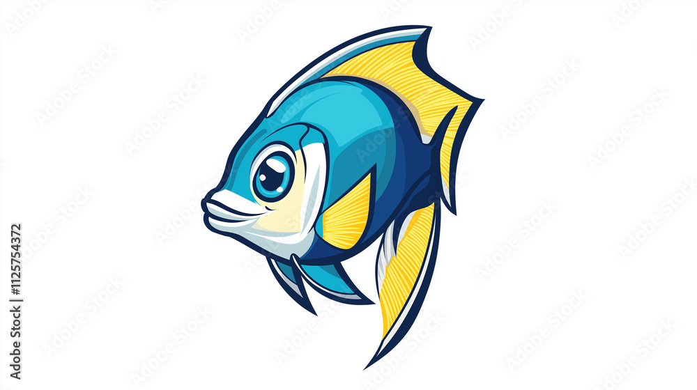 A beautiful fish with white background. A beautiful fish with white background.