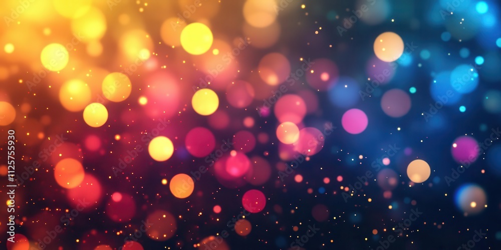A vibrant abstract background featuring colorful bokeh lights. A vibrant abstract background featuring colorful bokeh lights.