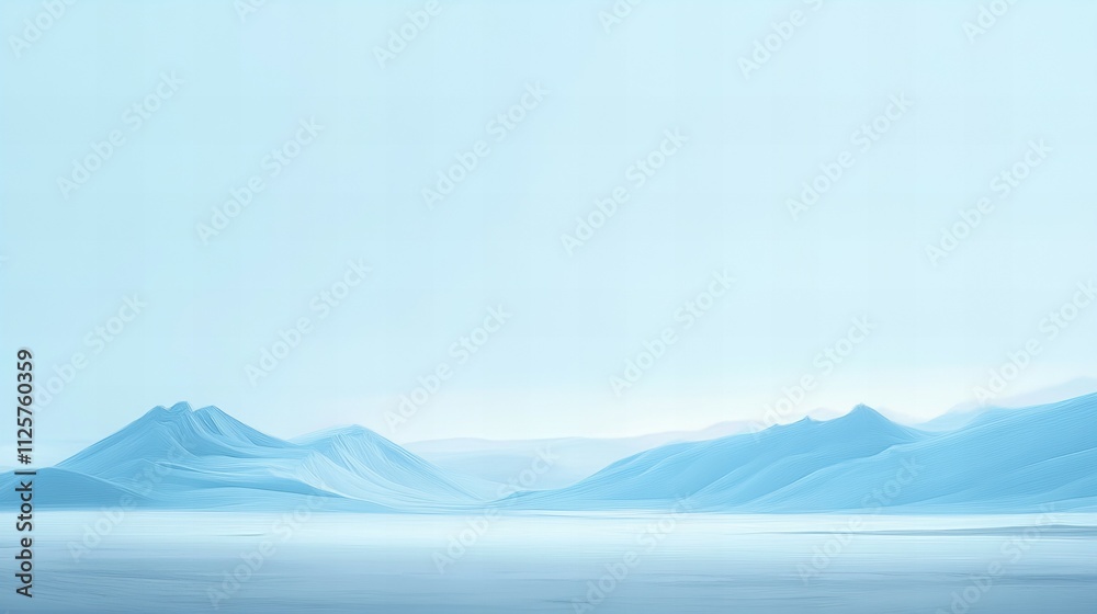 A minimalist digital painting of a serene, blue mountain range at dusk, with soft, gradient hues and a distant horizon. A minimalist digital painting of a serene, blue mountain range at dusk, with soft, gradient hues and a distant horizon.