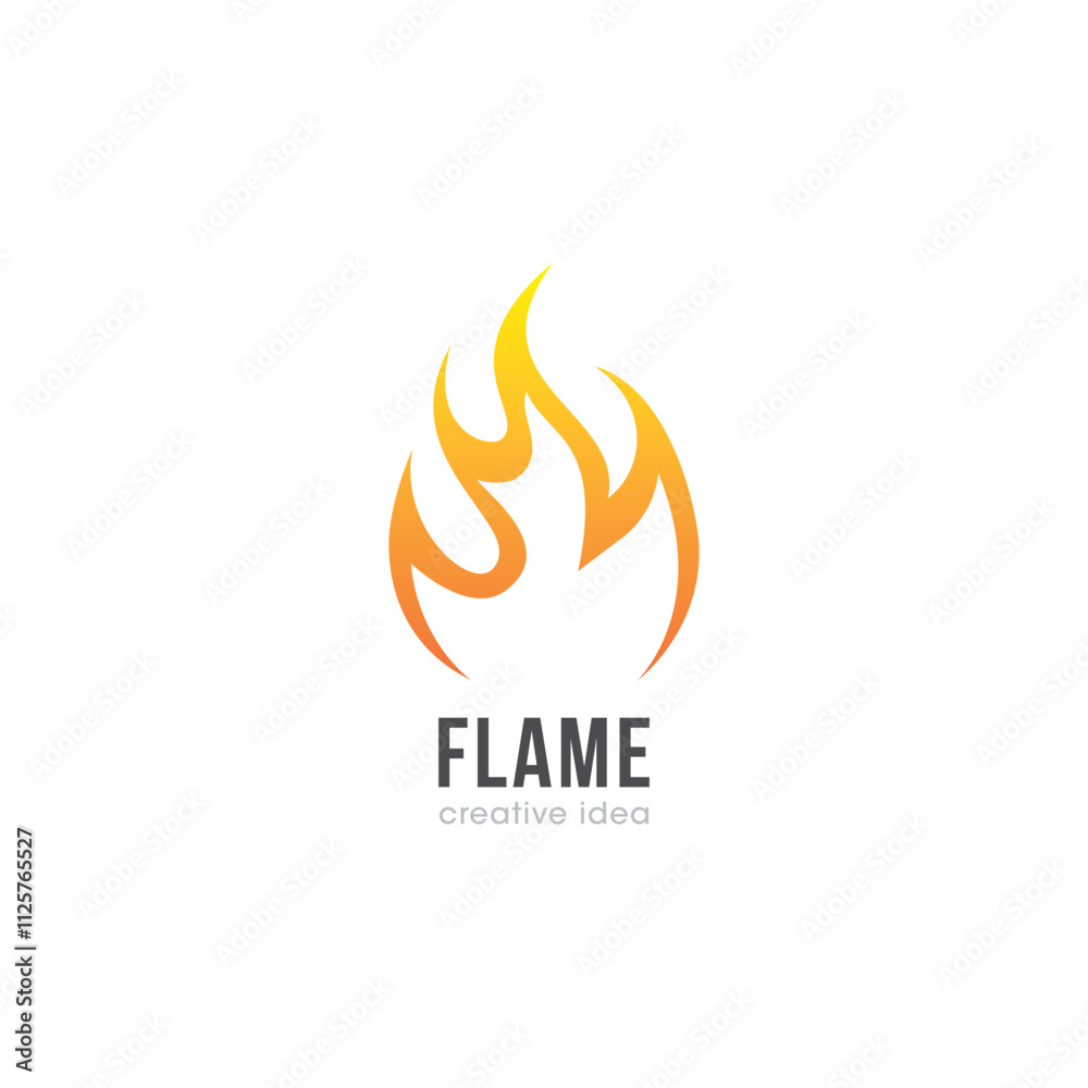 Creative Flame Concept Logo Design Template Creative Flame Concept Logo Design Template