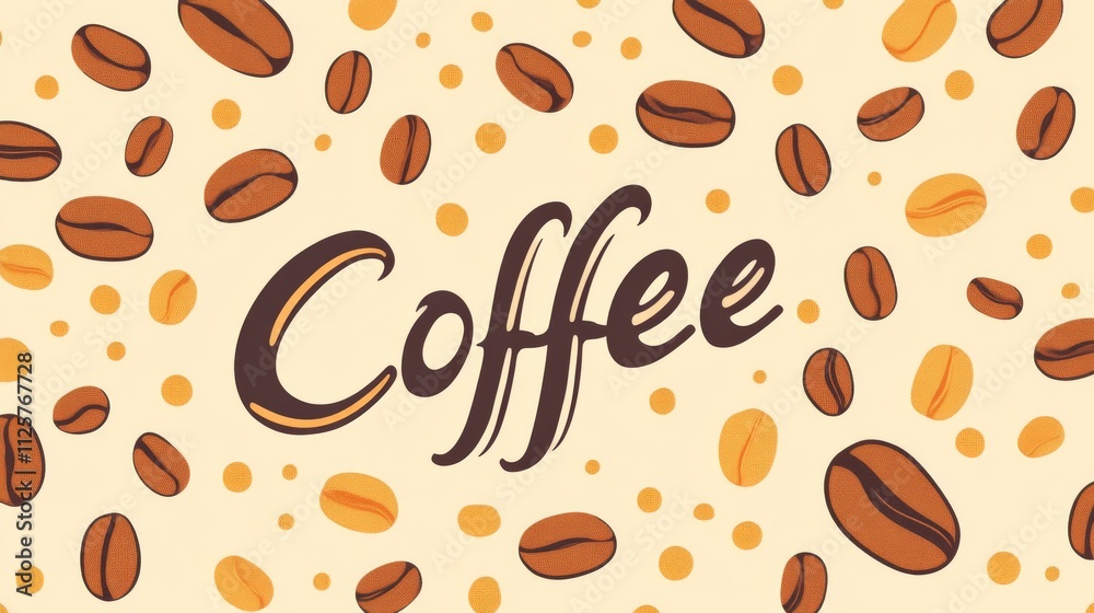 Obraz premium Creative Coffee Layout with Illustrations and Quotes