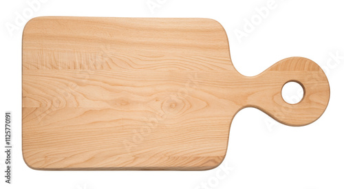 High-Quality PNG of Wooden plate Cutting board on white background, Cutting board on white PNG File. Isolated on White Background – High Resolution