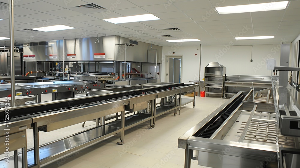 Food Manufacturing Production Line Automation, Efficient and Precise Process for Quality Food Production in Modern Industry. Food Manufacturing Production Line Automation, Efficient and Precise Process for Quality Food Production in Modern Industry.