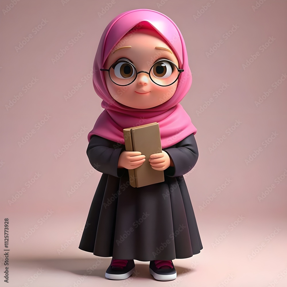 Obraz premium 3D character girl and boy with different style and expression