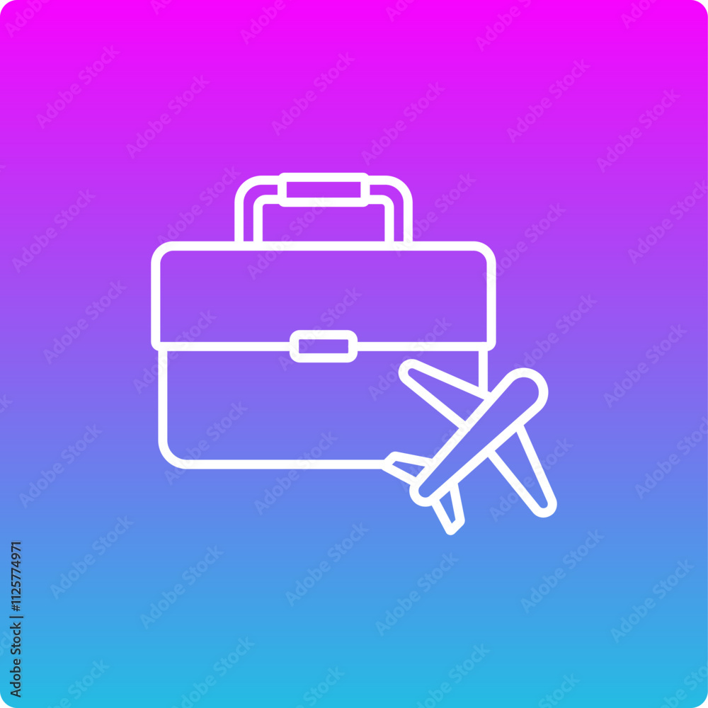 Business trip Icon Business trip Icon