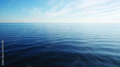 Wallpaper Mural Aerial view of the Baltic Sea, with calm blue waters and small islands scattered across the horizon, captured from a drone. The sky is clear with a few clouds, emphasizing the vastness of the sea Torontodigital.ca