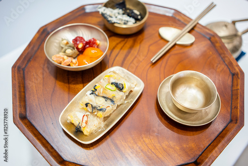 Wallpaper Mural Korean Set Table for single meal Torontodigital.ca