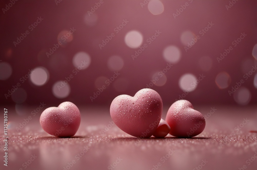 valentine background with hearts