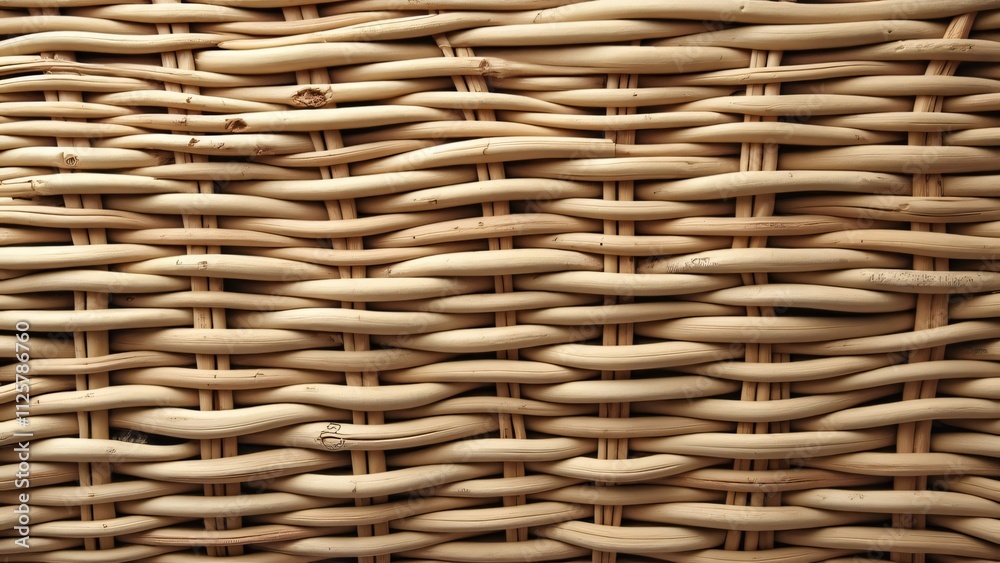 Rustic Woven Rattan Texture, Intricate Pattern of Slender Stalks Rustic Woven Rattan Texture, Intricate Pattern of Slender Stalks