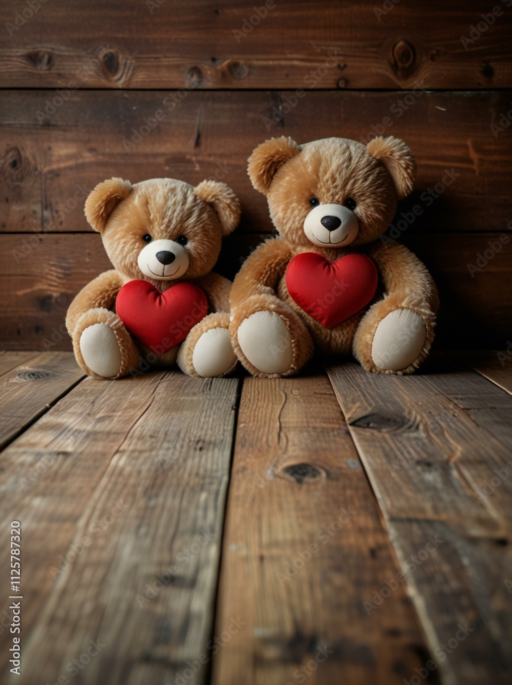 Obraz premium teddy bear with christmas decorations