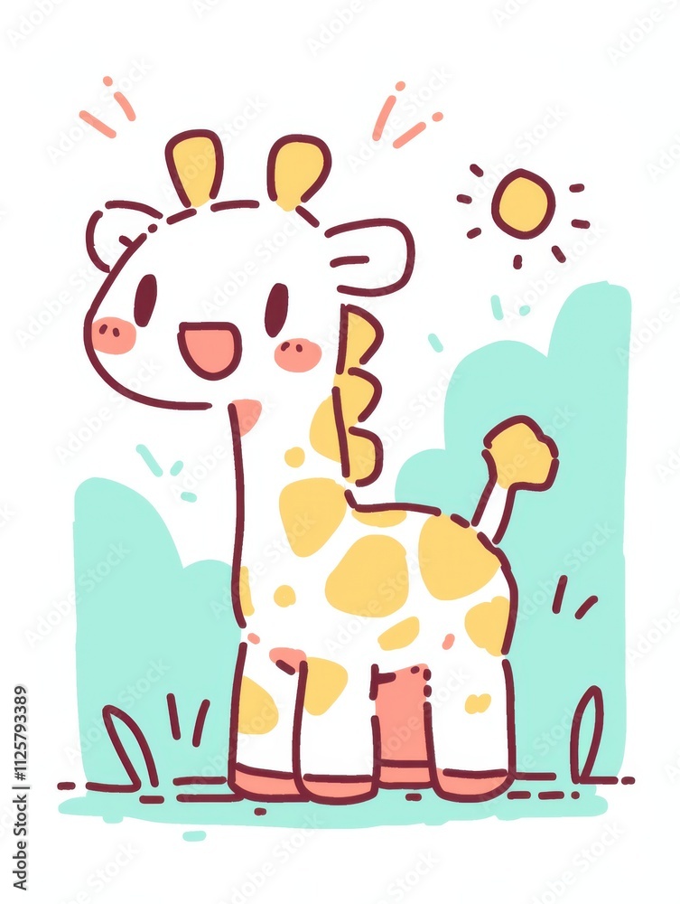 Obraz premium Cute animals, suitable for avatars.