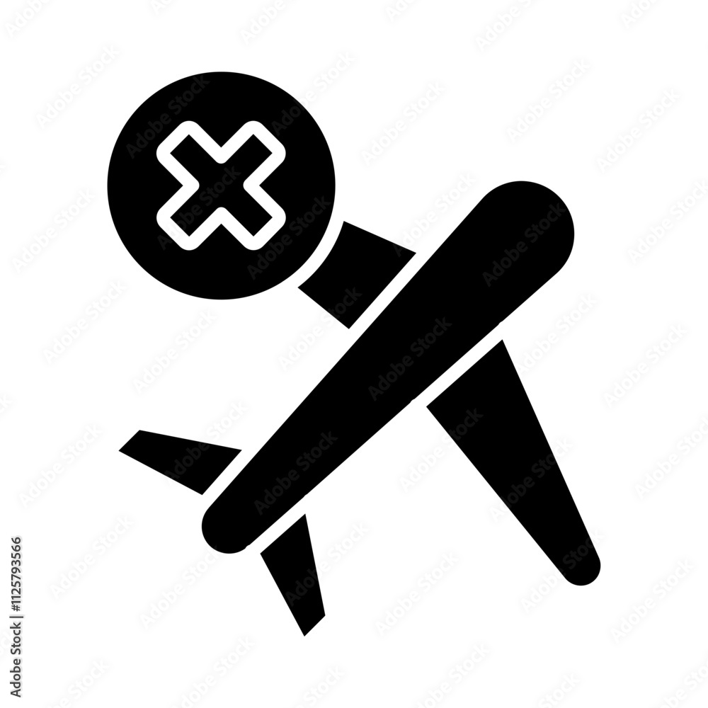 Obraz premium No Flight Icon