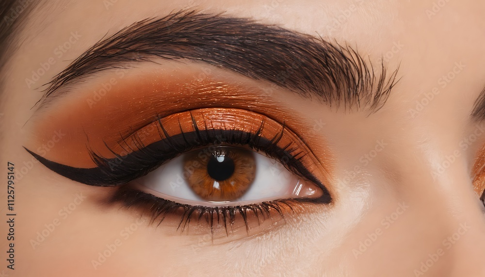 Fototapeta premium close up of eye with makeup
