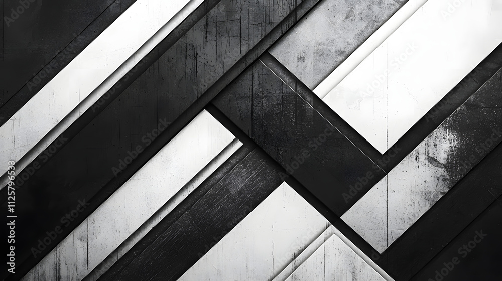 Abstract Metallic Diagonal Stripes in Black and White Texture Abstract Metallic Diagonal Stripes in Black and White Texture