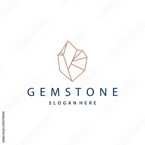 Gemstone Jewelry Logo, Design Vector Template Symbol Illustration