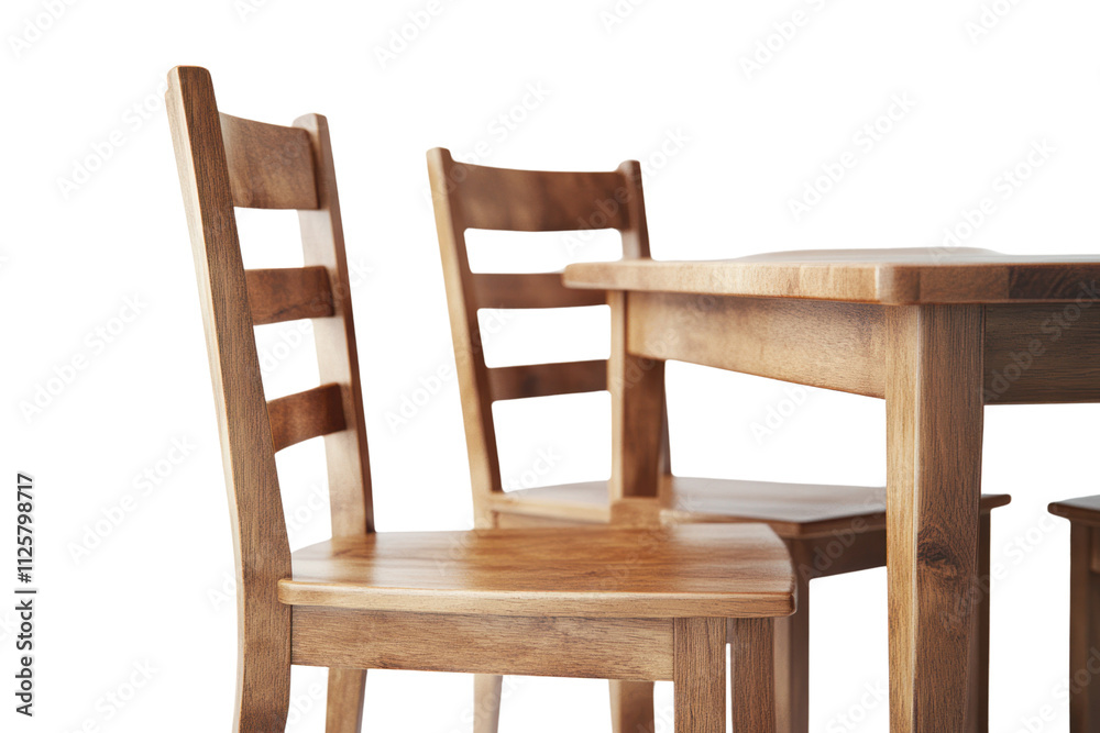 Wooden dining table and chairs in a cozy setup, perfect for gatherings and meals. Wooden dining table and chairs in a cozy setup, perfect for gatherings and meals.