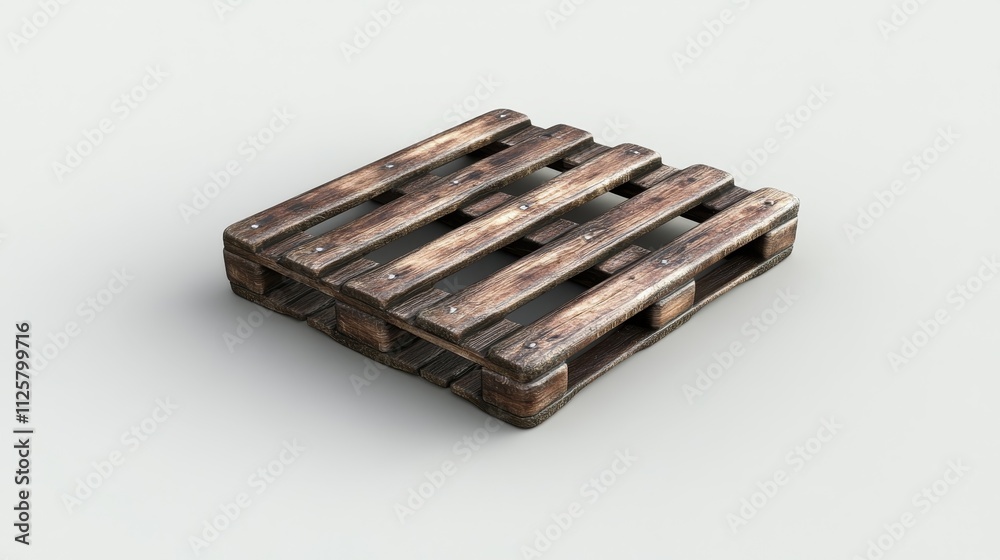 Wooden Pallet on a Light Background Featuring Distressed Texture, Ideal for Product Displays, Warehouse Scenes, or Farmhouse Decor Projects Wooden Pallet on a Light Background Featuring Distressed Texture, Ideal for Product Displays, Warehouse Scenes, or Farmhouse Decor Projects
