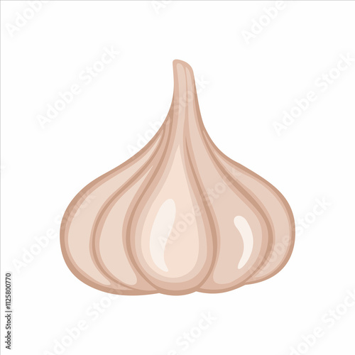 garlic icon symbol isolated on white background. vector  illustration
