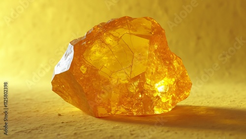 Vibrant Yellow Topaz, Raw, Uncut Gemstone