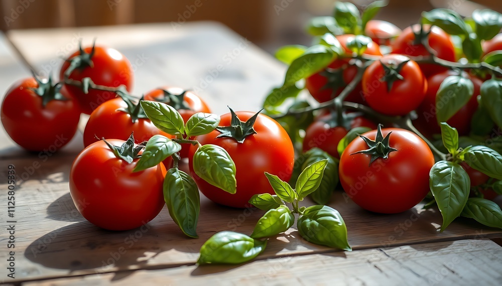 cherry tomatoes and basil cherry tomatoes and basil