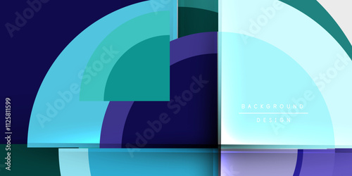 Target circle geometric abstract shapes. Vector Illustration For Wallpaper, Banner, Background, Card, Book Illustration, landing page