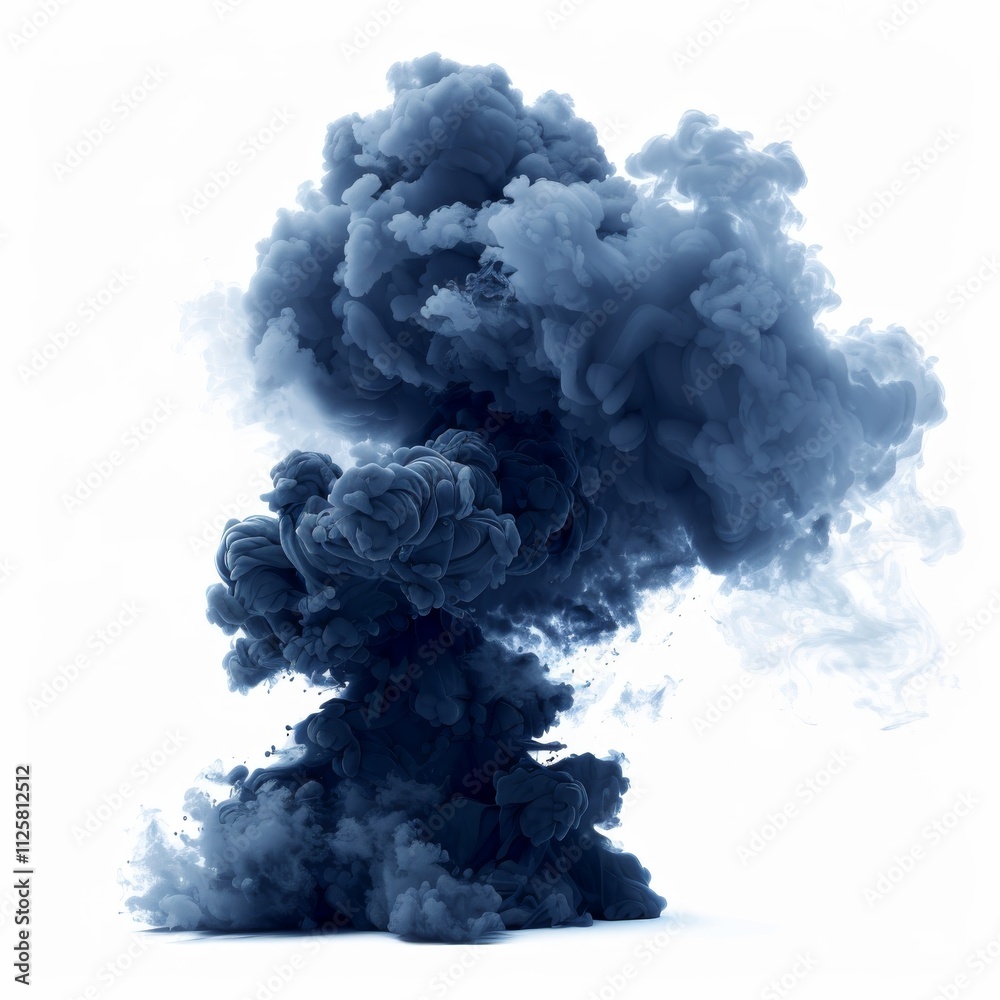 Fototapeta premium A navy smoke explosion, ultra-detailed