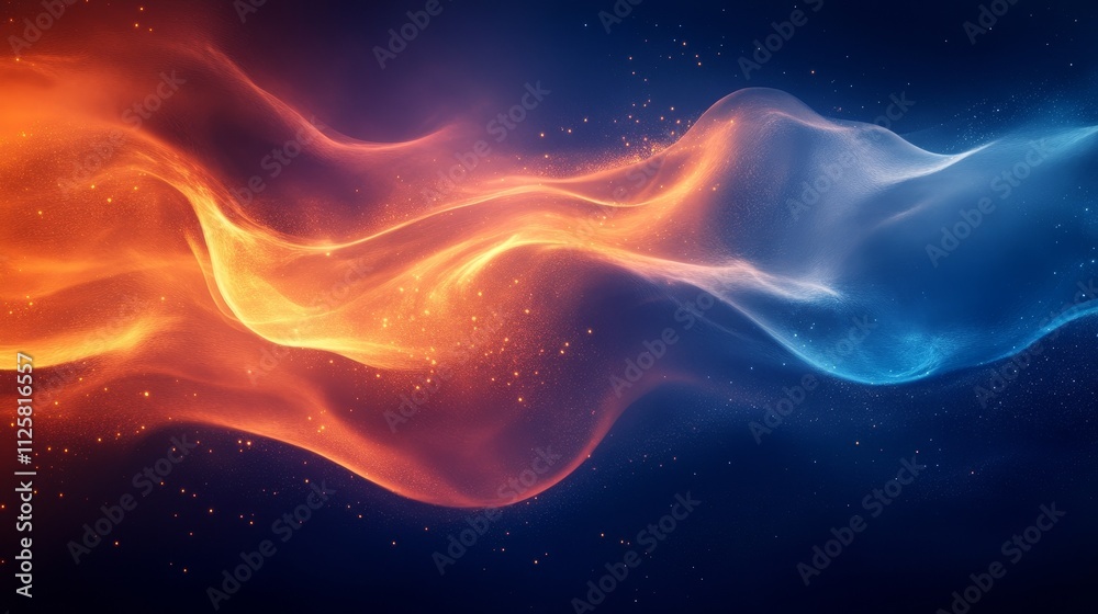 The abstract colors seamlessly blend with light fluctuations, gradually transitioning from vibrant orange to calm blue, creating an extraordinary atmosphere. The dynamic fusion of color and motion.
The abstract colors seamlessly blend with light fluctuations, gradually transitioning from vibrant orange to calm blue, creating an extraordinary atmosphere. The dynamic fusion of color and motion.