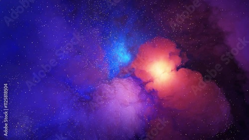 Video of star formation in a deep outer space nebula, 24p photo