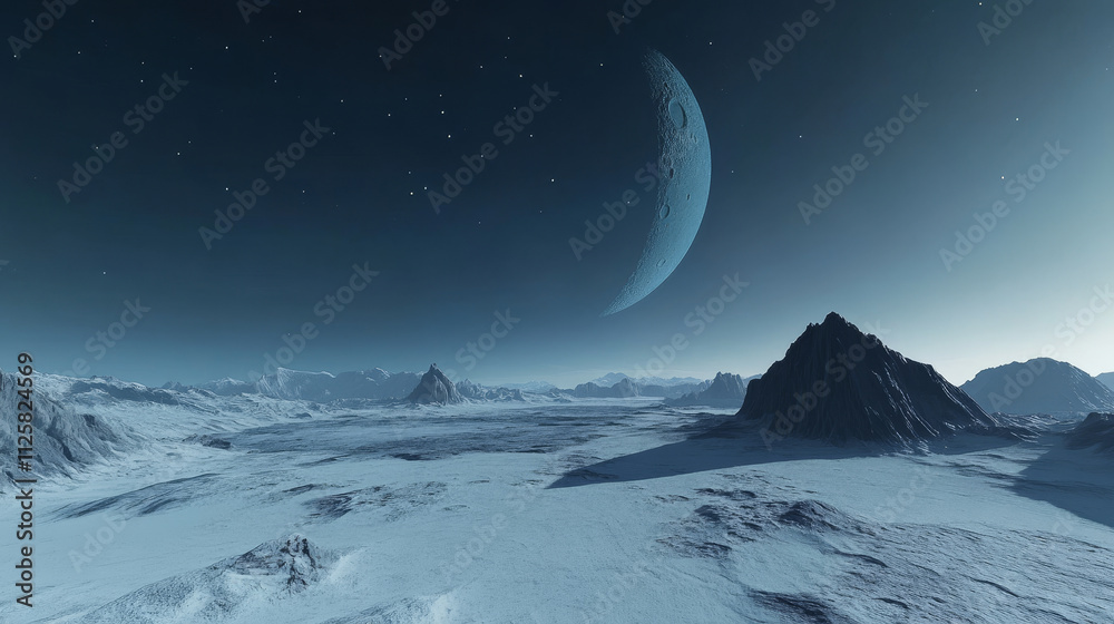 moon over the sea