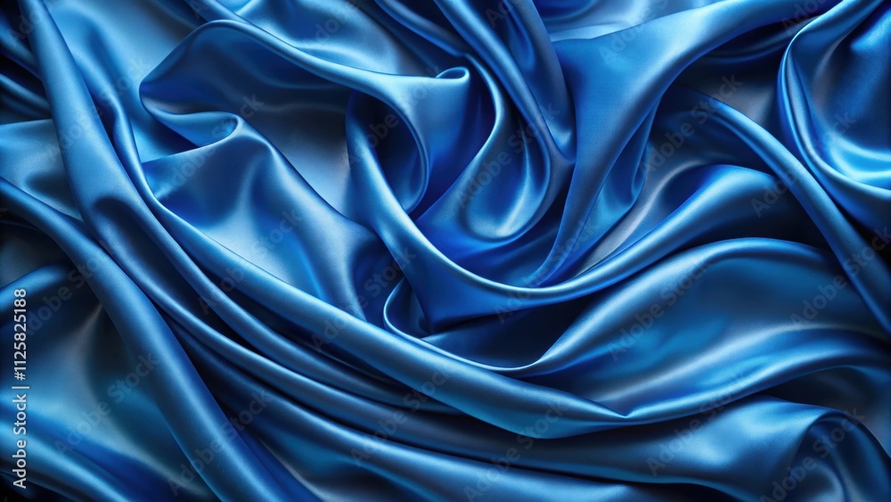 Fototapeta premium Blue silk background with a luxurious and elegant texture , silk, blue, background, fabric, smooth, elegant, luxurious