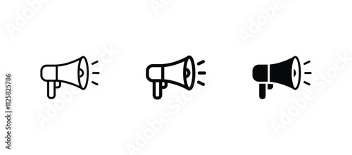 megaphone icon vector. Loudspeaker megaphone vector	