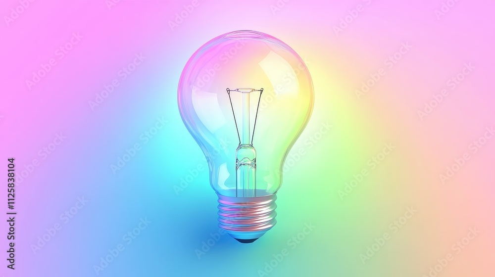 A glowing light bulb illuminates a gradient background, representing the moment of inspiration and inventive thoughts. A glowing light bulb illuminates a gradient background, representing the moment of inspiration and inventive thoughts.