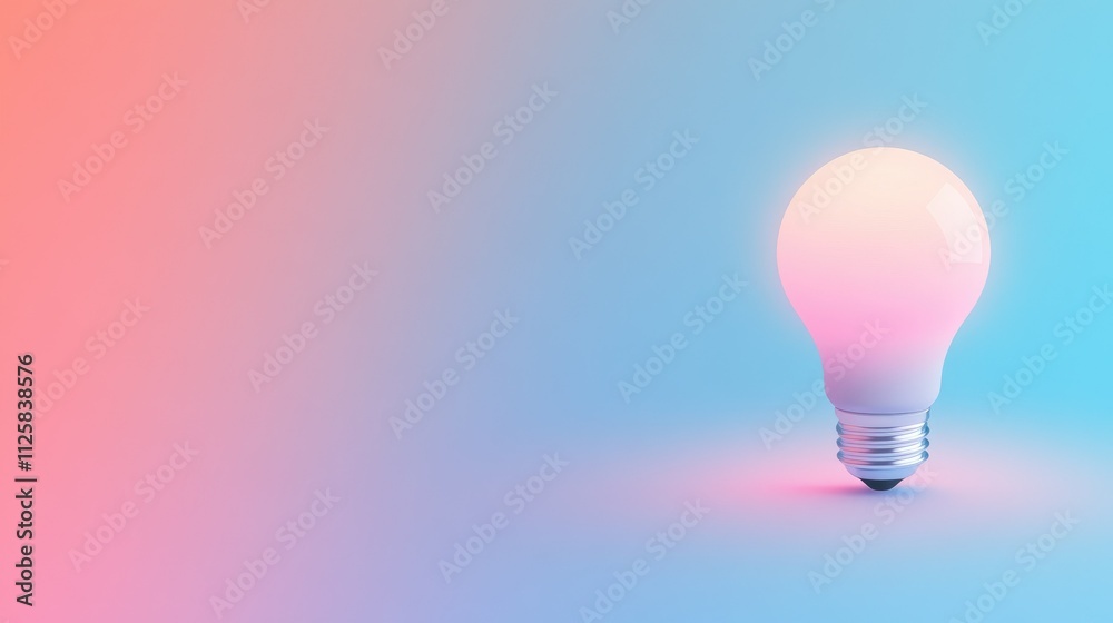 A glowing light bulb set against a gradient background, symbolizing the fusion of creativity and technology. A glowing light bulb set against a gradient background, symbolizing the fusion of creativity and technology.
