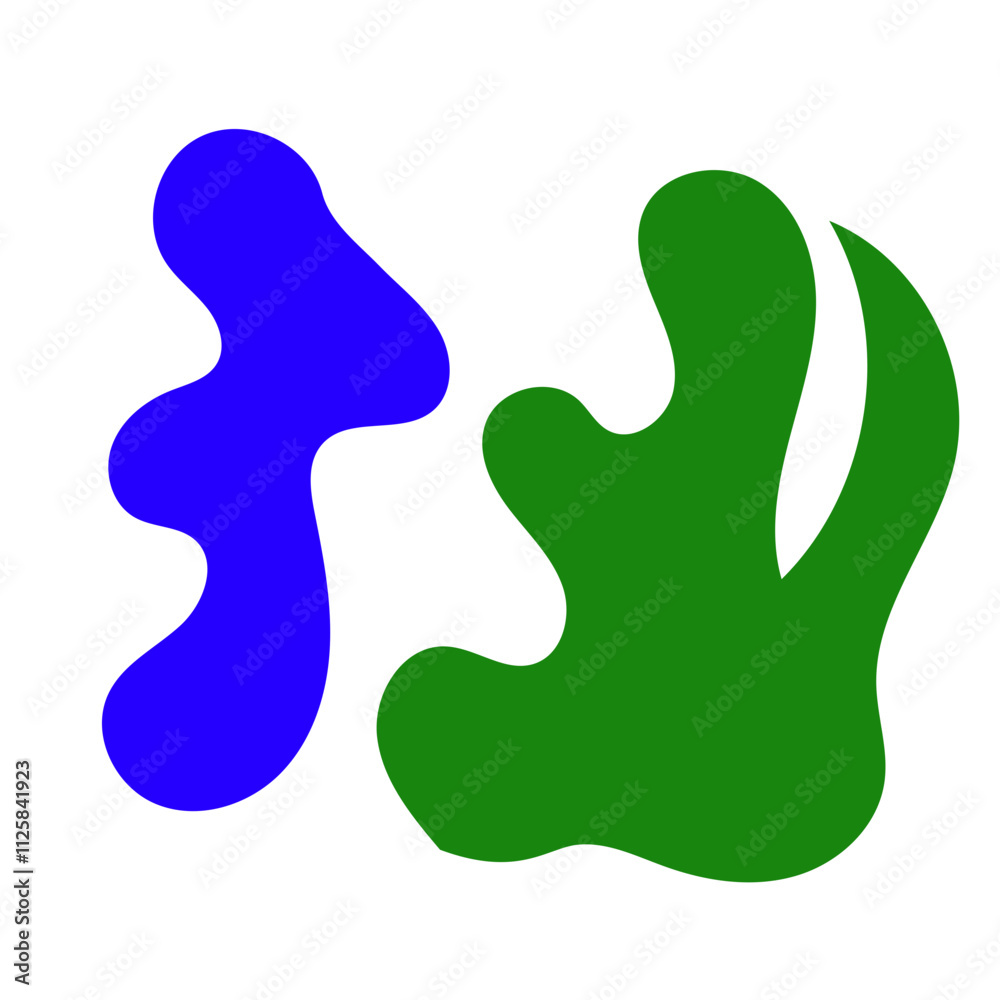 Colorful Green Blue Abstract Shapes Graphic Design Colorful Green Blue Abstract Shapes Graphic Design