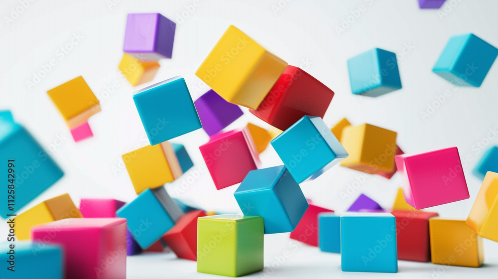 Obraz premium blocks background