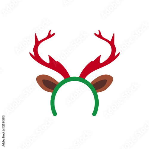 funny christmas reindeer horn