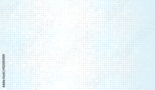 Soft blue gradient halftone pattern with circular dots creates a modern and clean abstract background, ideal for digital designs or print media