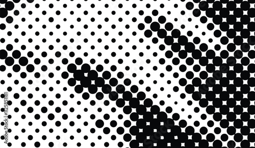 Halftone dot. Seamless border pattern. Fade gradient. Background dots. Point noise texture. Overlay effect. Gradation opacity transition. Half tone polka. Pop art polkadot design. Dotted poka. Vector