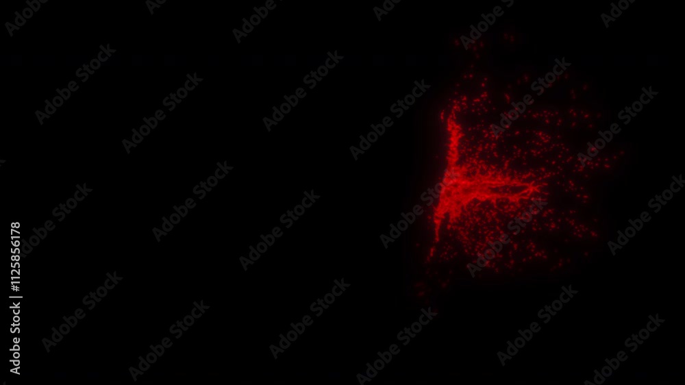 red ink liquid splash effect animation