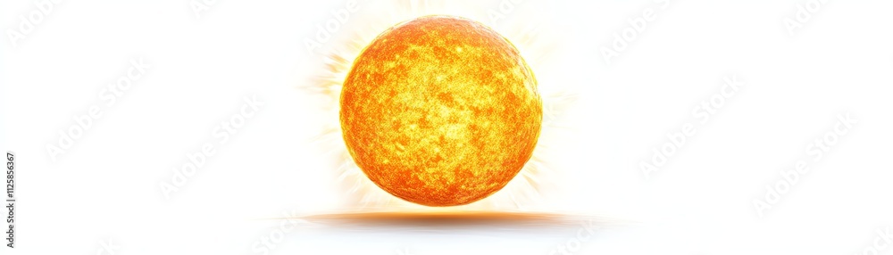 Bright sun illustration, white isolate background. Bright sun illustration, white isolate background.