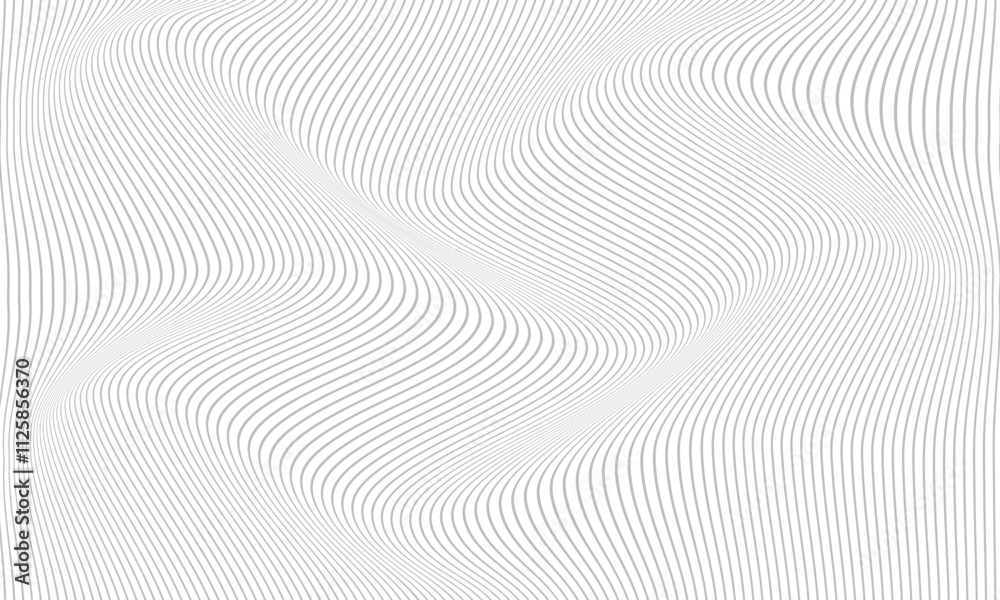 abstract simple grey wave line pattern can be used background.