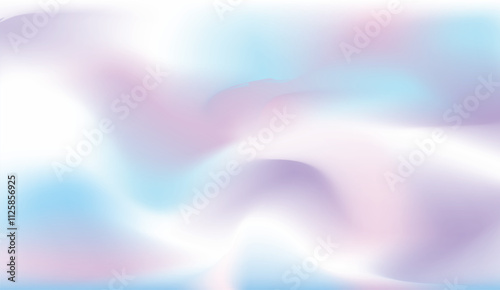 Abstract Pastel Background Design, creating a soft and calming visual effect, fluid shapes and gentle gradients, Grainy holographic background