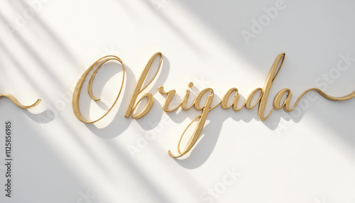Elegant golden thank you 