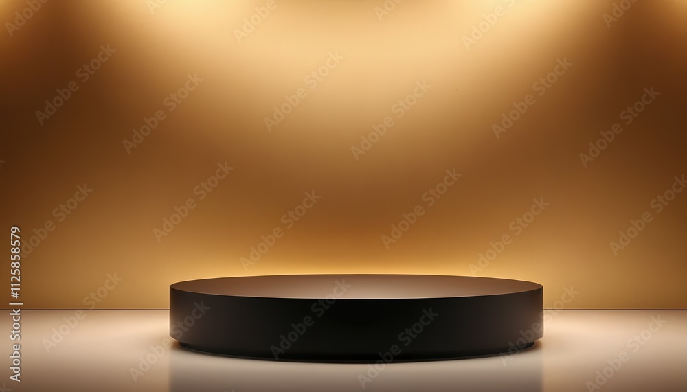 Podium Brown product display background 3D illustration empty display scene presentation for product placement Podium Brown product display background 3D illustration empty display scene presentation for product placement