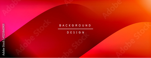 Bright rainbow style color gradient with curve round shape line background. Vector Illustration For Wallpaper, Banner, Illustration, landing page