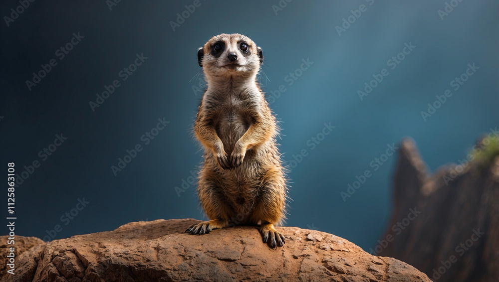 Fototapeta premium Meerkat on a Rock