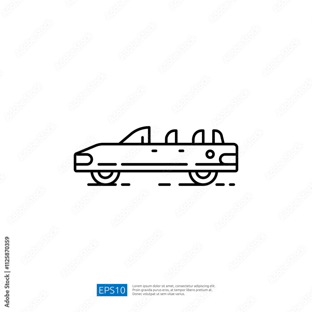 A minimalist line drawing of a convertible car, emphasizing its sleek design and open-top feature. Ideal for automotive-related content or graphic design projects. A minimalist line drawing of a convertible car, emphasizing its sleek design and open-top feature. Ideal for automotive-related content or graphic design projects.