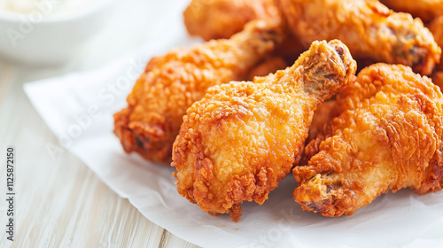 Crispy Fried Chicken Drumst...
